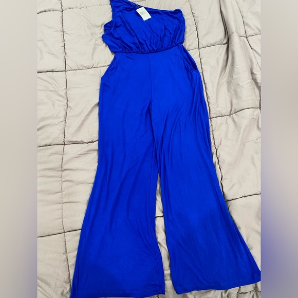 Guess | Pants & Jumpsuits | Nwt Guess Electric Blue Jumpsuit | Poshmark